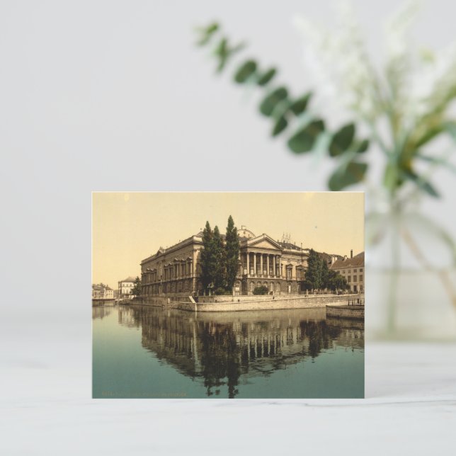 Cartão Postal Palais de Justiça, Gand, Bélgica (Em pé/Frente)