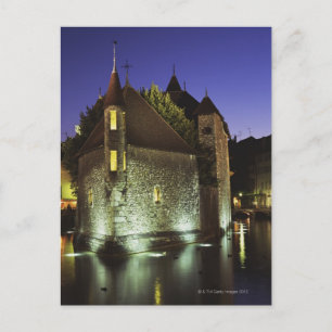 Cartão Postal Palais de l'Isle museum em Annecy, França 2