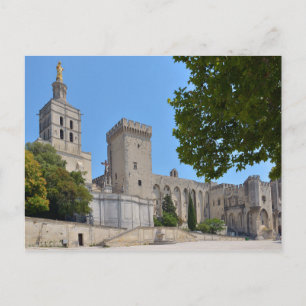 Cartão Postal Palais des Papes em Avignon, França