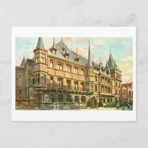 Cartão Postal Palais Grand-Ducal antigo, Luxemburgo