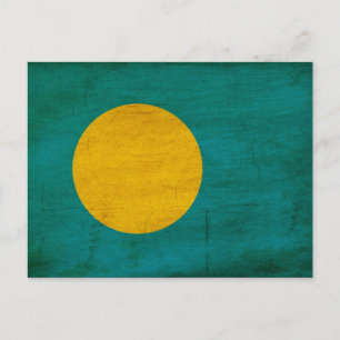 Cartão Postal Palau Flag