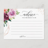 Palavras de placa de conselho Blush roxo moderno F