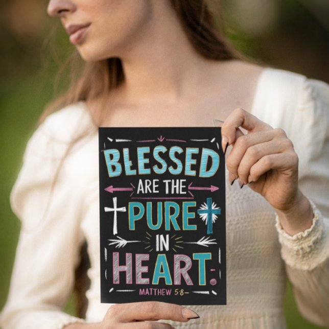 Cartão Postal Palavras iluminantes em meio a uma cruz (Criador carregado)