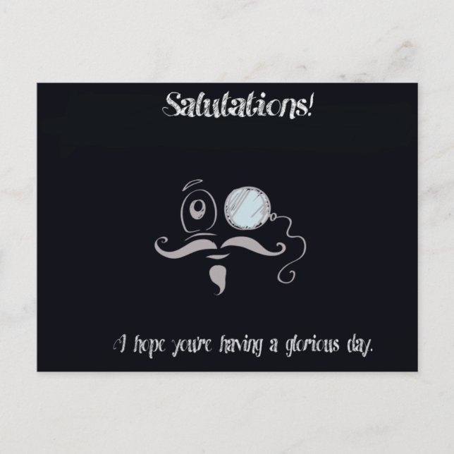 Cartão Postal Palavras para compartilhar (Frente)