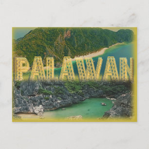 Cartão Postal Palawan "the best island in the world"