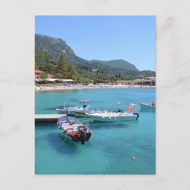 Cartão Postal Paleokastritsa Beach, Corfu (Frente)