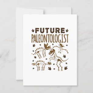 Cartão Postal Paleontólogo do Futuro Ossos do Dinossauro
