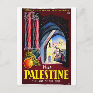 Cartão Postal Palestina, Jerusalém / Viagens vintage