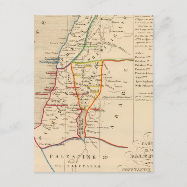 Cartão Postal Palestina sous Constantin le Grand, 330 apres JC (Frente)