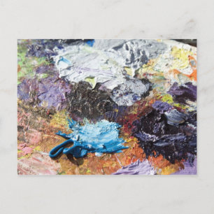 Cartão Postal Paleta de cores