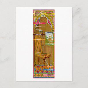 Cartão Postal Paleta de cores para Ruas. Workshop de Joseph (BL 