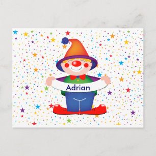 Cartão Postal palhaço