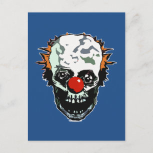 Cartão Postal Palhaço Zombie