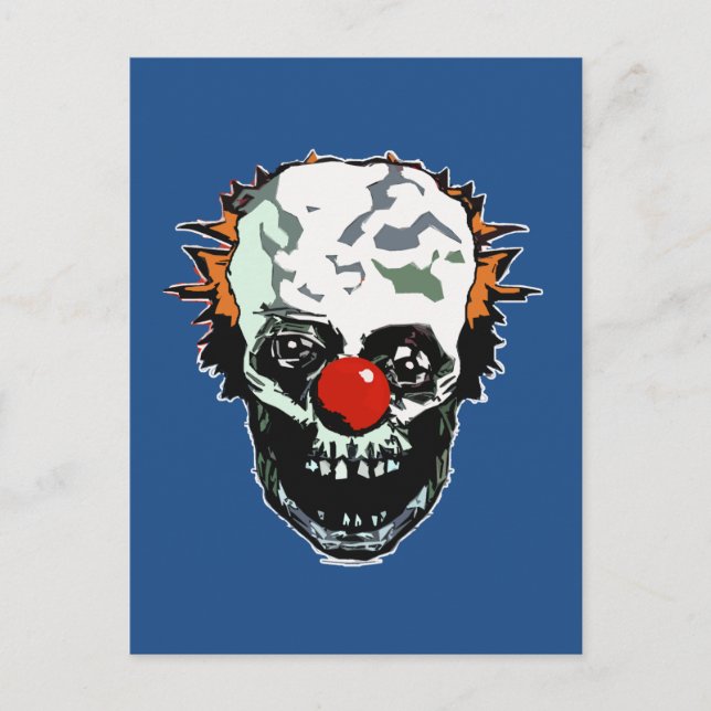 Cartão Postal Palhaço Zombie (Frente)