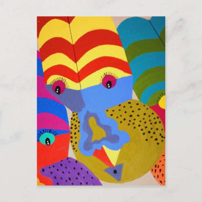 Cartão Postal Palhaços (Frente)