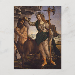 Cartão Postal Pallas e o Centauro por Botticelli