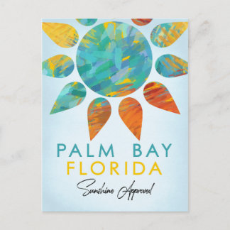 Cartão Postal Palm Bay Florida Sunshine Viagem