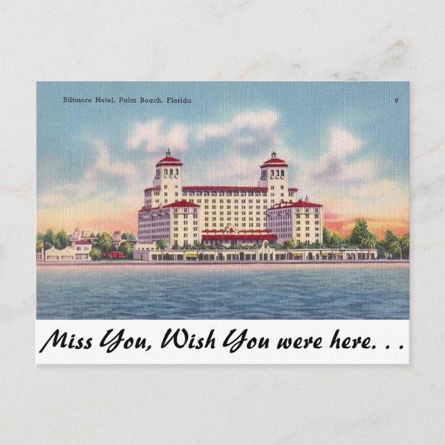 Cartão Postal Palm Beach, Florida (Frente)