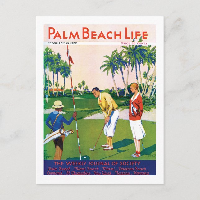 cartão postal Palm Beach Life #5 (Frente)
