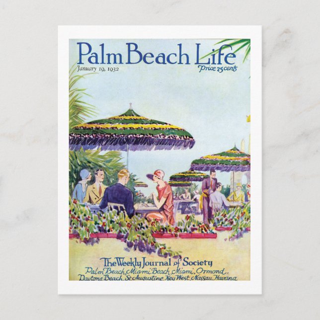 cartão postal Palm Beach Life #9 (Frente)