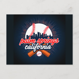 Cartão Postal Palm Springs Califórnia Cidade do Beisebol Horizon
