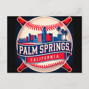 Cartão Postal Palm Springs Califórnia Cidade do Beisebol Horizon