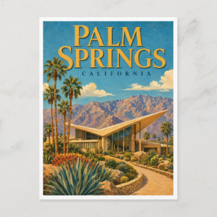 Cartão Postal Palm Springs Califórnia Palmeiras do Deserto GeoSa