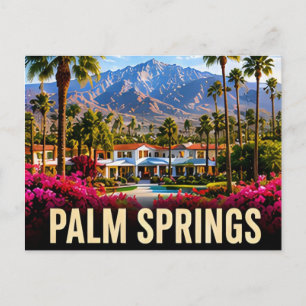 Cartão Postal Palm Springs Viagens Deserto Califórnia Meados do