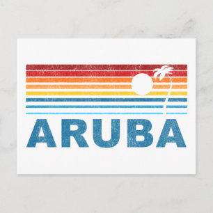 Cartão Postal Palm Tree Aruba