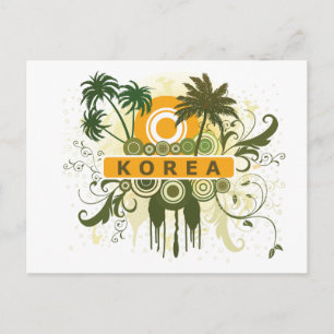 Cartão Postal Palm Tree Coreia