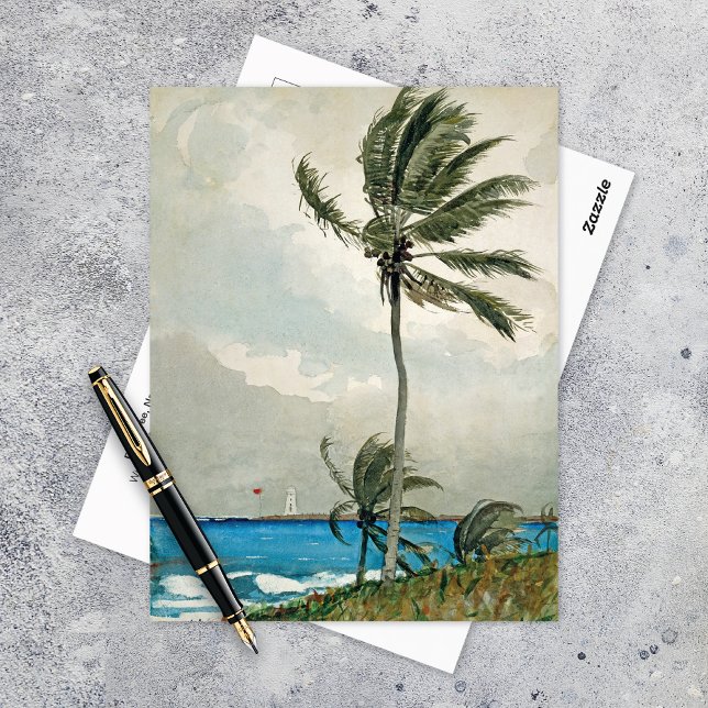 Cartão Postal Palm Tree Nassau Winslow Homer (Criador carregado)