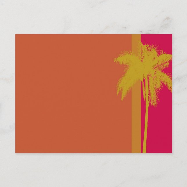 Cartão Postal Palm Tree Orange (Frente)