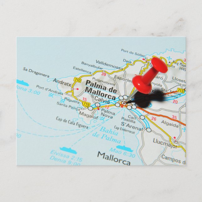 Cartão Postal Palma de Maiorca, Espanha (Frente)