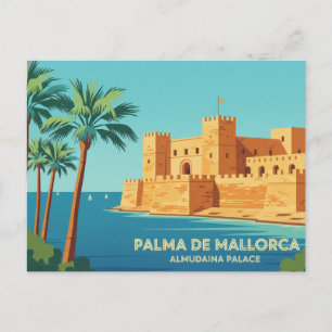 Cartão Postal Palma de Maiorca PALÁCIO REAL DE LA ALMUDAINA