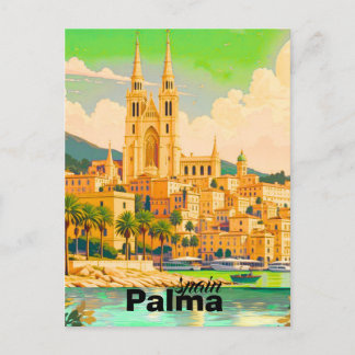 Cartão Postal palma spain travel postcard art spain travel postc