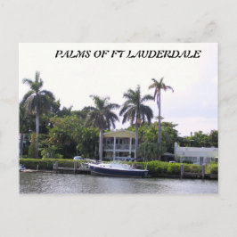 CARTÃO POSTAL PALMAS DE FT LAUDERDALE