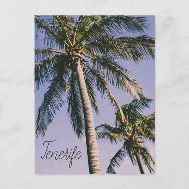 Cartão Postal Palmas em Tenerife (Frente)