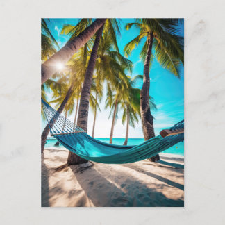 Cartão Postal Palmeiras de férias de Hammock Ocean Beach