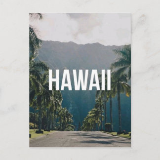 Cartão Postal Palmeiras Tropicais de Hawaii Estética