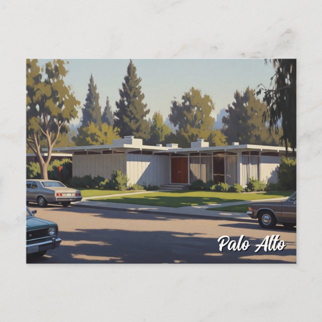 Cartão postal Palo Alto Vintage (Frente)