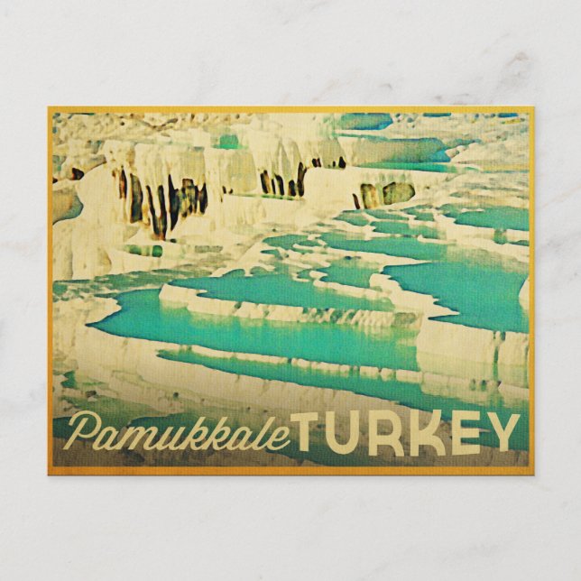 Cartão Postal Pamukkale Turquia (Frente)