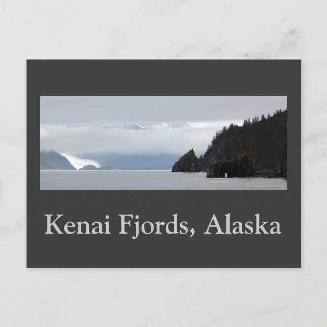 Cartão Postal Panai fjords panorama de 30 polegadas, Kenai Fjord (Frente)