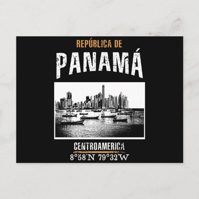 Cartão Postal Panamá (Frente)