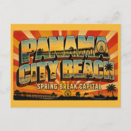 Cartão Postal Panama City Beach Flórida Capital da Primavera Bre