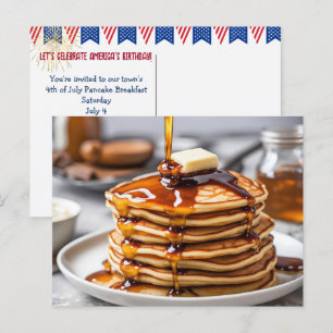 Cartão postal Pancake Breakfast, 4 de julho