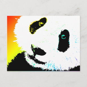 Cartão Postal panda.