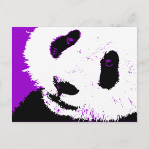Cartão Postal panda.