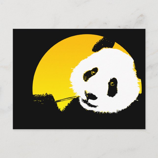 Cartão Postal panda. (Frente)