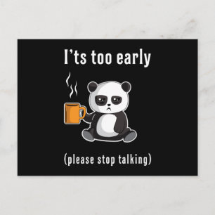 Cartão Postal Panda Bear Animal Bonito Pandas Paw Ideia Engraçad