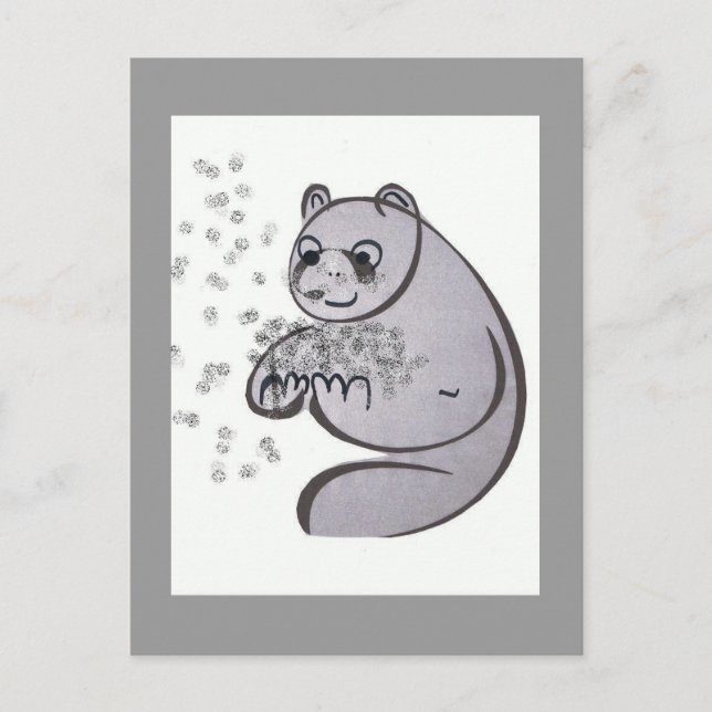 Cartão Postal Panda Bears (Frente)